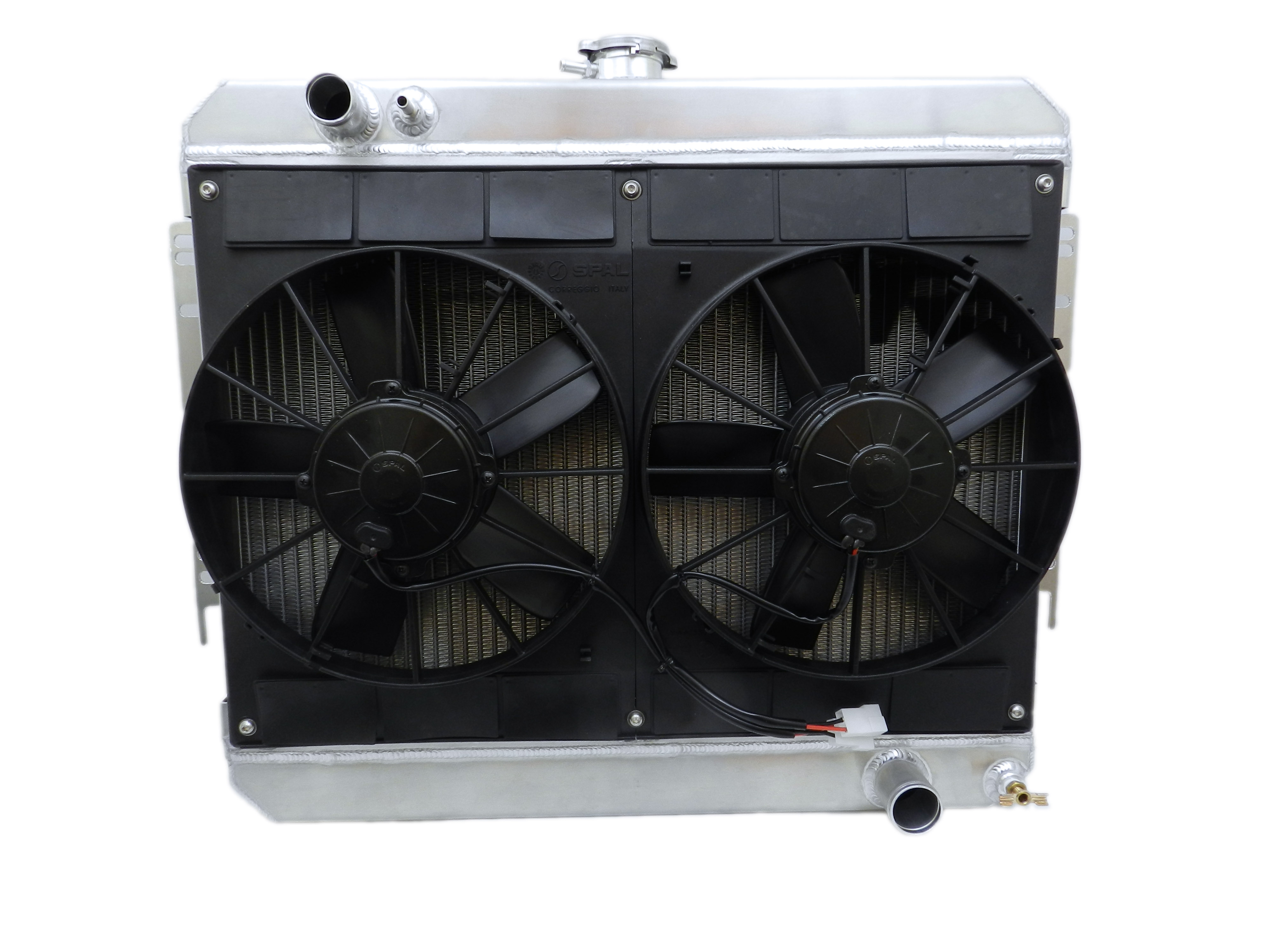 C&R Racing 10-00075 Aluminum Radiator Module 1966-67 Chevelle LS Engine ...