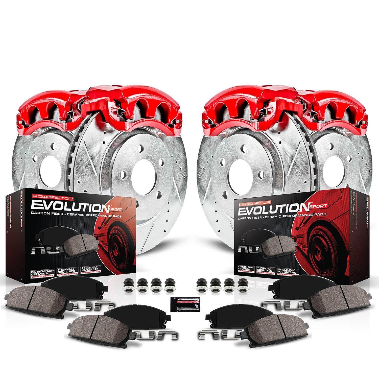 Power Stop Evolution Sport Coated Brake Kit with Powder | Autoplicity